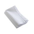 thumbnail image 1 of SARO 6100.W12S 12 Pouces Design Classique Ourlet Serviettes Blanc - Lot de 4, 1 of 1