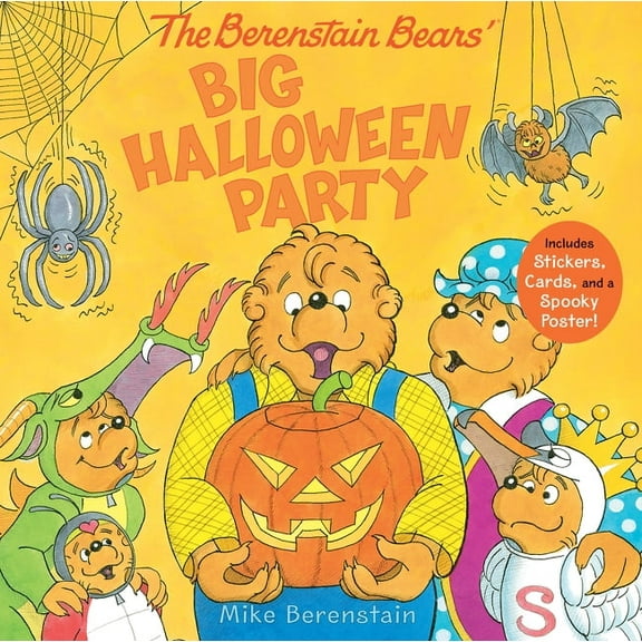 Berenstain Bears The Berenstain Bears' Big Halloween Party: Includes Stickers, Cards, and a Spooky Poster!, (Hardcover)