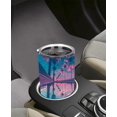 thumbnail image 5 of 20oz Red Blue Sky Palm Leaves Tumbler-Stainless Steel Travel Mug With Lid & Straw ( Red Blue Sky Palm Leaves Tumbler ), 5 of 6