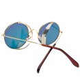 thumbnail image 6 of Women Men Round Lens Studio Cover Side Shield Sunglasses Circle Metal Frame New, 6 of 8