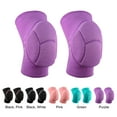 thumbnail image 4 of Unique Bargains 1 Pair Sporting Protective Knee Pad Breathable Flexible Knee Support Brace Polyester Purple Size M, 4 of 7