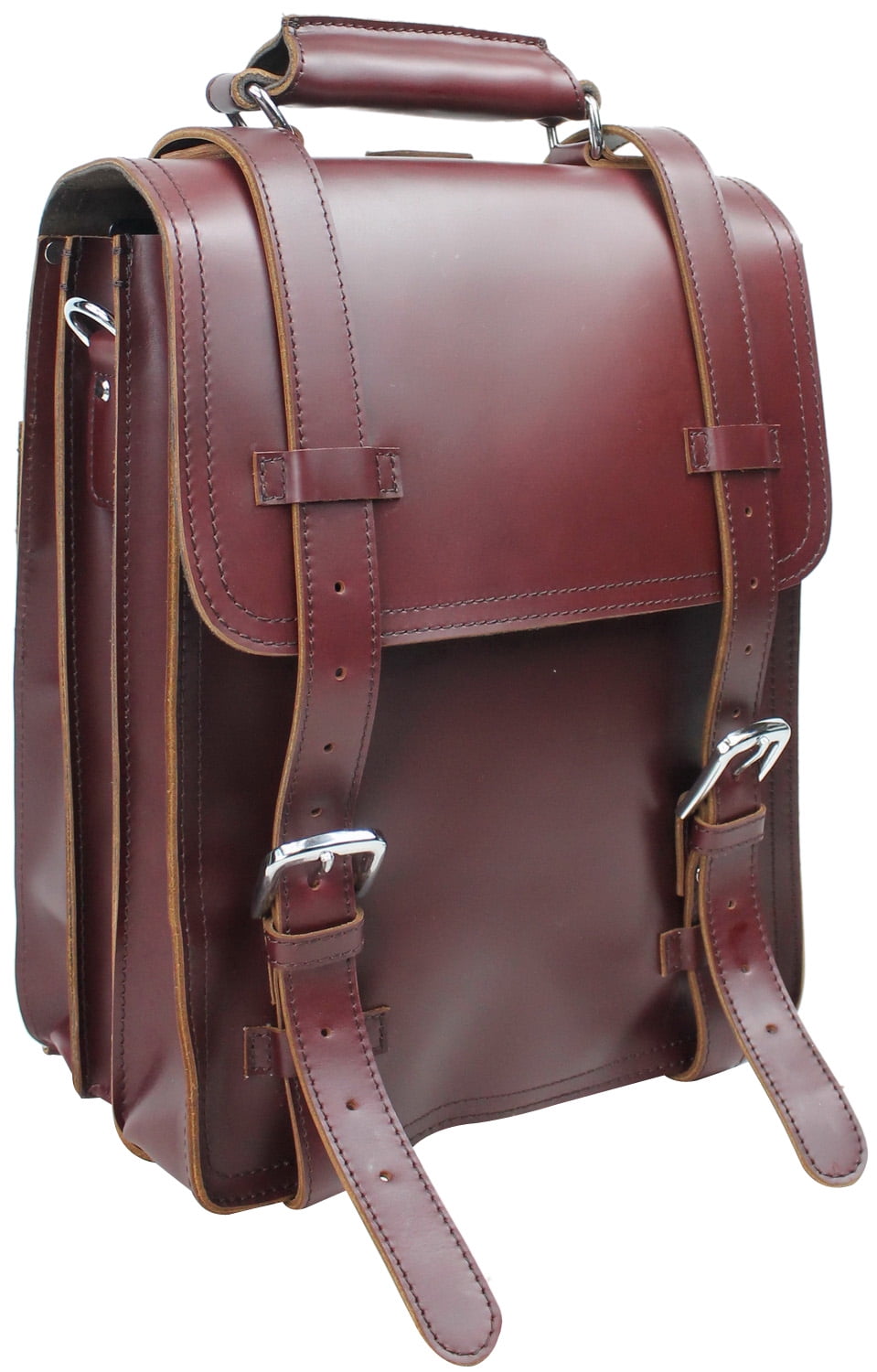 full grain leather backpack