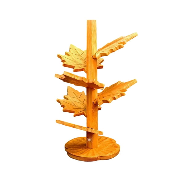 tamizeot Wood Trivets For Hot Dishes 6Pcs Heat Restant Pot Holders Wooden Maple Coaster Tea Cup 19*19*31CM