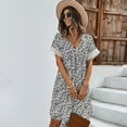 thumbnail image 5 of Summer Dresses for Women Maxi Dress Fashion Women Dress V Neck Sexy Chiffon Skirt, 5 of 6