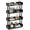 Black,4-Tier, variant on 5-Tier Bookshelf, Multipurpose Wood Standing Display Rack with Back and Side Panels, Industrial Open Bookcase, Storage Organizer for Living Room Kitchen Office (Rustic Brown, 1 Pack, 5-Tier)