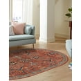 thumbnail image 3 of Rugs.com Lola Collection Rug – 4' x 6' Oval Brick Red Medium Rug Perfect For Living Rooms, Large Dining Rooms, Open Floorplans, 3 of 9