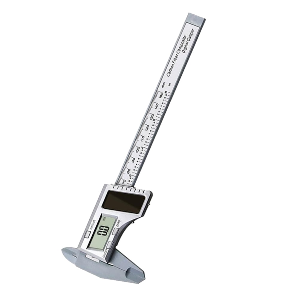 Solar Power Electronic Digital Vernier Caliper, LCD Gauge Micrometer, 150mm 6 Inch Ruler Measuring Tool