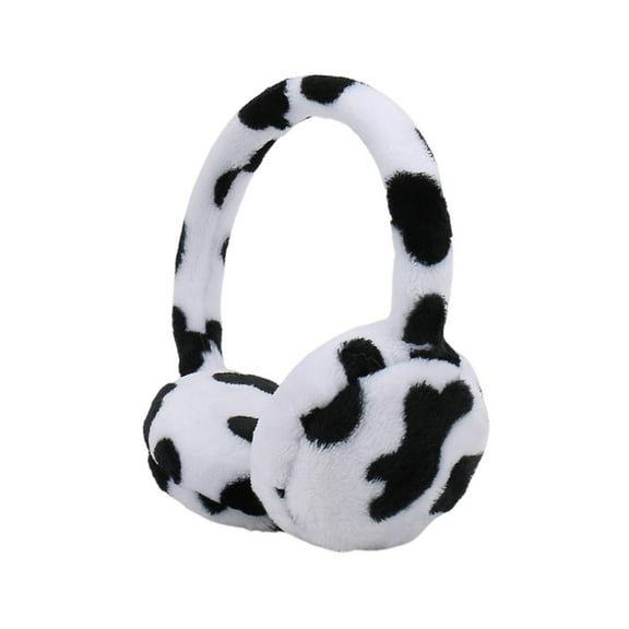 HUANLEDASH Women Soft Furry Winter Earmuffs Solid Color Foldable Warm Ear Covers Outdoor Adjustable Ear Warmers