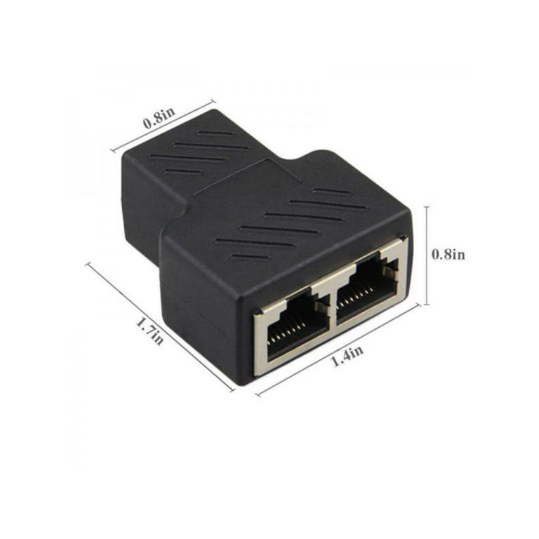 Shielded rj45 2 port doubler cat5 jack splitterby Lightcast Networks