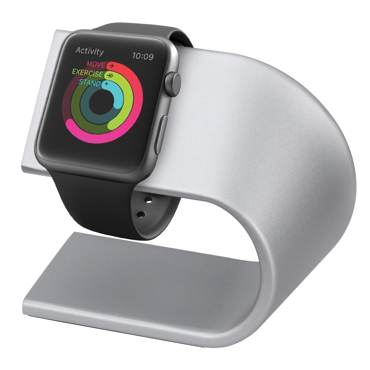 LEDMOMO watch display stands Watch Stand Cradle Metal Silver 1Set