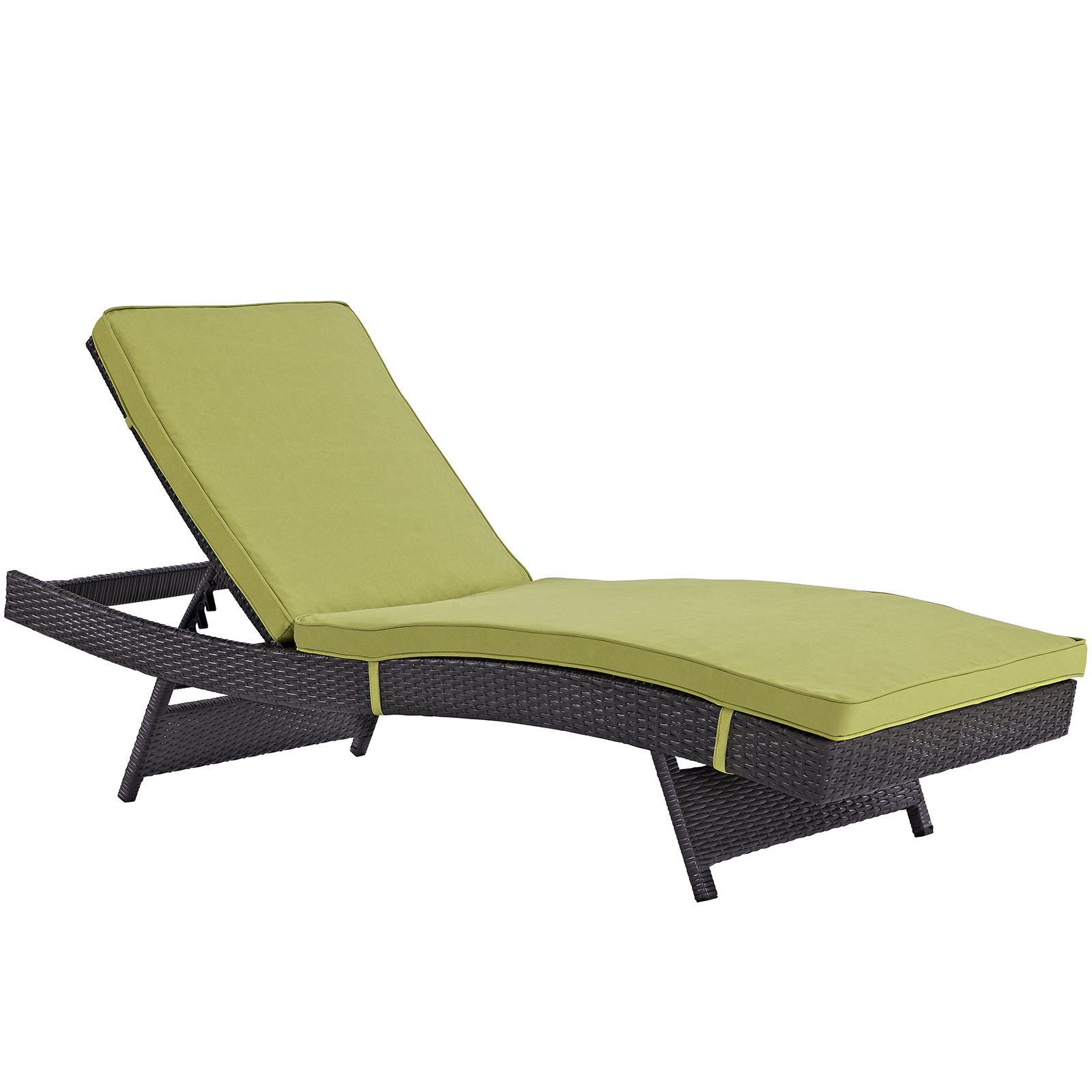 Modway Convene Chaise Outdoor Patio Set of 6 in Espresso Peridot - image 3 of 5