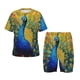 thumbnail image 1 of Balery Peacocks Conjunto de Pijama Infantil de Manga Corta con Estampado – Ropa de Dormir de Algodón Suave-Medium, 1 of 6