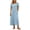 Light Blue, variant on T Shirt Dress Women Short Sleeve Crew Neck Solid Color Maxi Dresses Casual Vacation Flowy Dresses, S-2XL