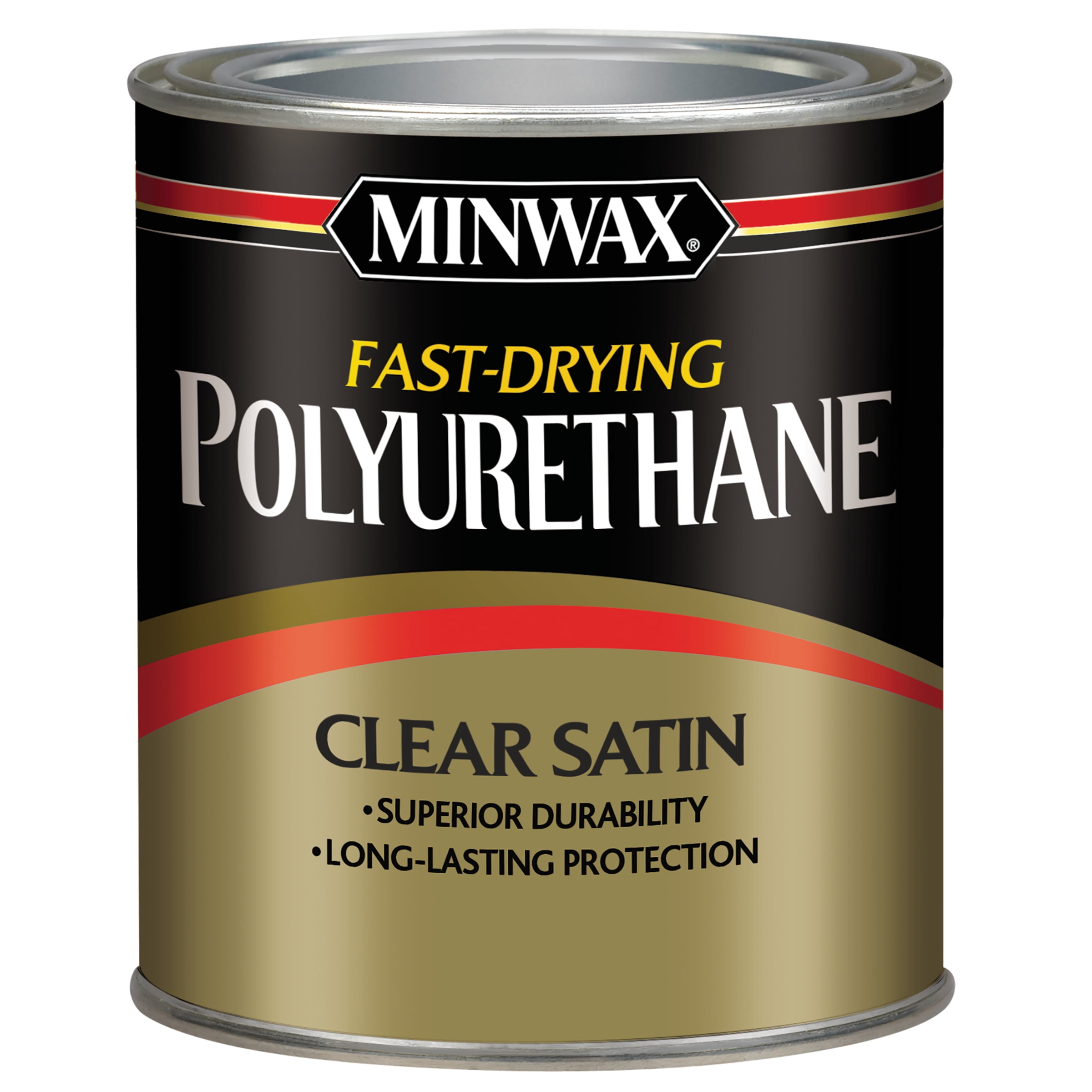 Pack of 2 Satin Quart Minwax 63010444 Fast Drying Polyurethane Clear Finish 