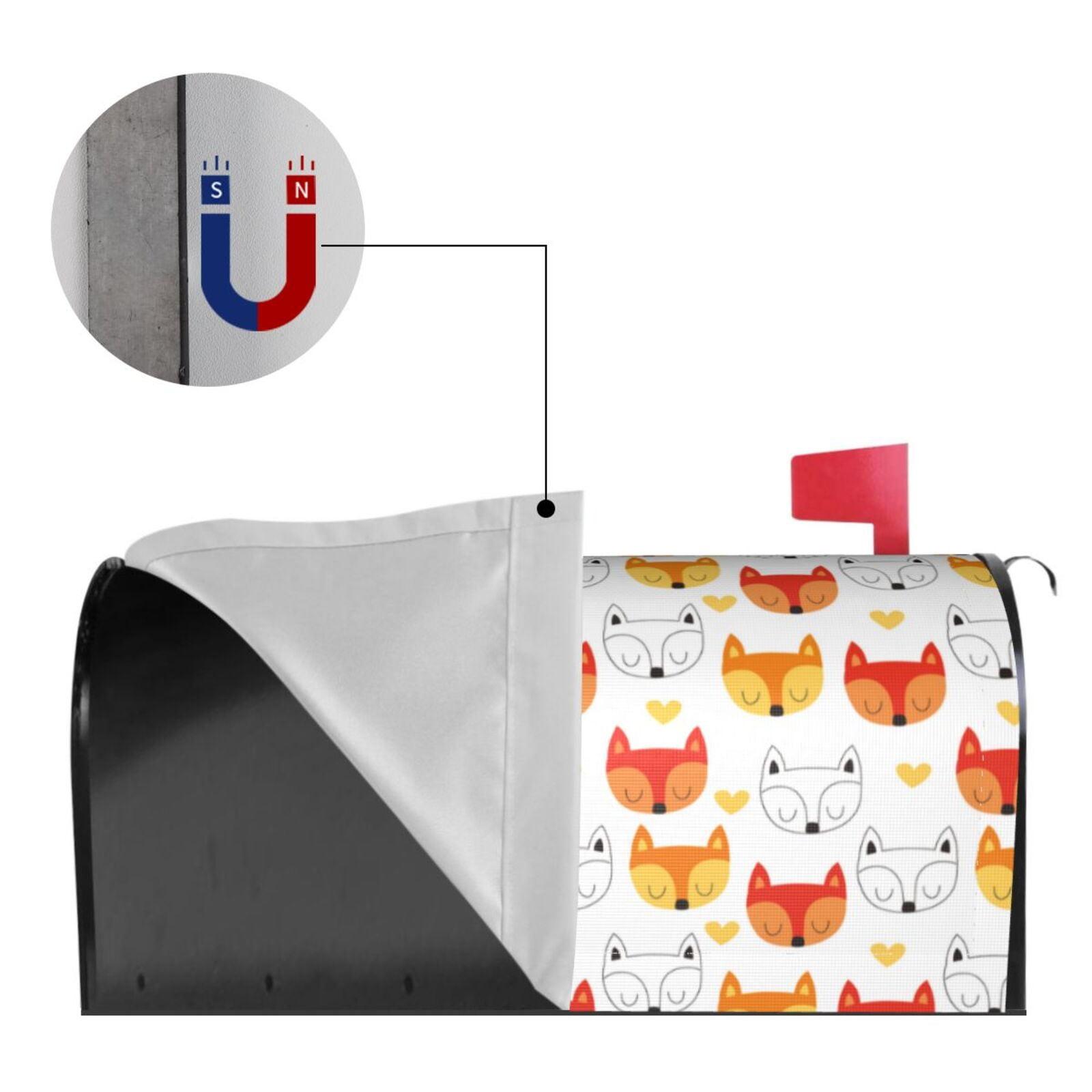 Kdxio Magnetic Mailbox Cover 21x18 in Mailbox Cover Outdoor Decoration Holiday Mailbox Covers for Home Garden Yard-21x18 in