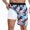 Z46-Sky Blue, variant on Mens Big and Tall Swim Trunks with Compression Liner Breathable Hawaiian Print Quick-Dry 4th Of July Swim Trunks with Compression Liner Stretch Fabric Fishing Shorts for Men