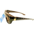 thumbnail image 2 of Solar Shield Fits Over FO-011 Large Tortoise/Gray Rhinestones polarized, 2 of 3