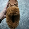 thumbnail image 3 of Womens Fuzzy Memory Foam Slippers Boots Cozy Faux Fur House Shoes Indoor Outdoor Rubber Sole Anti-Skid, 3 of 7