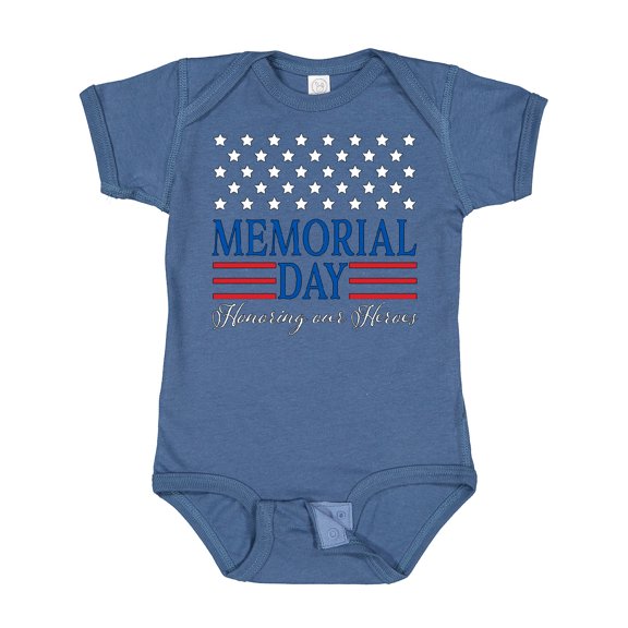 Inktastic Memorial Day Honoring Our Heroes Boys or Girls Baby Bodysuit
