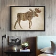 thumbnail image 4 of North American Animal Wall Art Posters and Prints Moose,Bald Eagle,Buck Deer,Grizzly Bear Art Painting Rustic Cabin Home Decor, 4 of 5