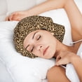 thumbnail image 6 of Disketp Leopard Print Brown Adjustable Sleeping Hair Cap, Hairband Sleeping Cap Turban, Unisex, Available for Curly and Straight Hair, 6 of 6