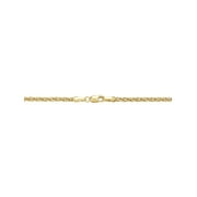 Brilliance Fine Jewelry 10K Yellow Gold Infinity 2.45MM Hollow Rope Necklace, 18