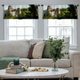thumbnail image 5 of LALILO Kitchen Curtain Valance Castle Castle Castle Ancient Rod Pocket Window Curtain 52"x 18" Set of 2, 5 of 7