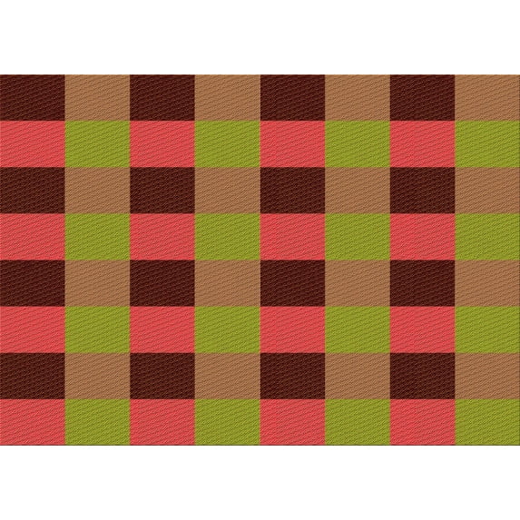 Ahgly Company Machine Washable Indoor Rectangle Transitional Tomato Red Area Rugs, 5' x 7'