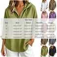 thumbnail image 4 of GERsome Long Sleeve Shirts for Women Snap Button Hooded Loose Fit Dressy Casual Pullover Tops Black XL, 4 of 4