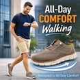 thumbnail image 2 of Ultra Comfortable Orthopedic Shoes - Comfort Feet Mens Supportive Walking Shoes, Slip On Casual Sneakers for Men, 2 of 6