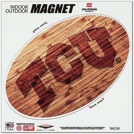 - TCU Horned Frogs 6 x 6 Wood Design Magnet - No Size