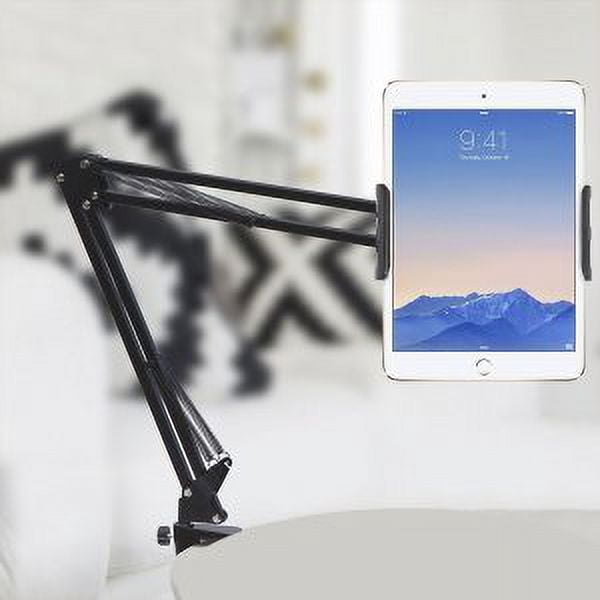 360 Adjustable Long Arm Phone Tablet Holder Bracket Stand Mount For Bed or Desk