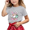thumbnail image 1 of MEZZALL Children Casual Letter Pattern Print Multicolor T-Shirts Round Neck Short Sleeve Tshirts, Grey, 12-18 Months, 1 of 4