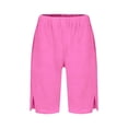 thumbnail image 4 of Summer Shorts For Teen Girls Girls Shorts Casual Floral Printed Short Pants Summer Ruffle Beach Shorts with Pockets Size 4-15, 4 of 4