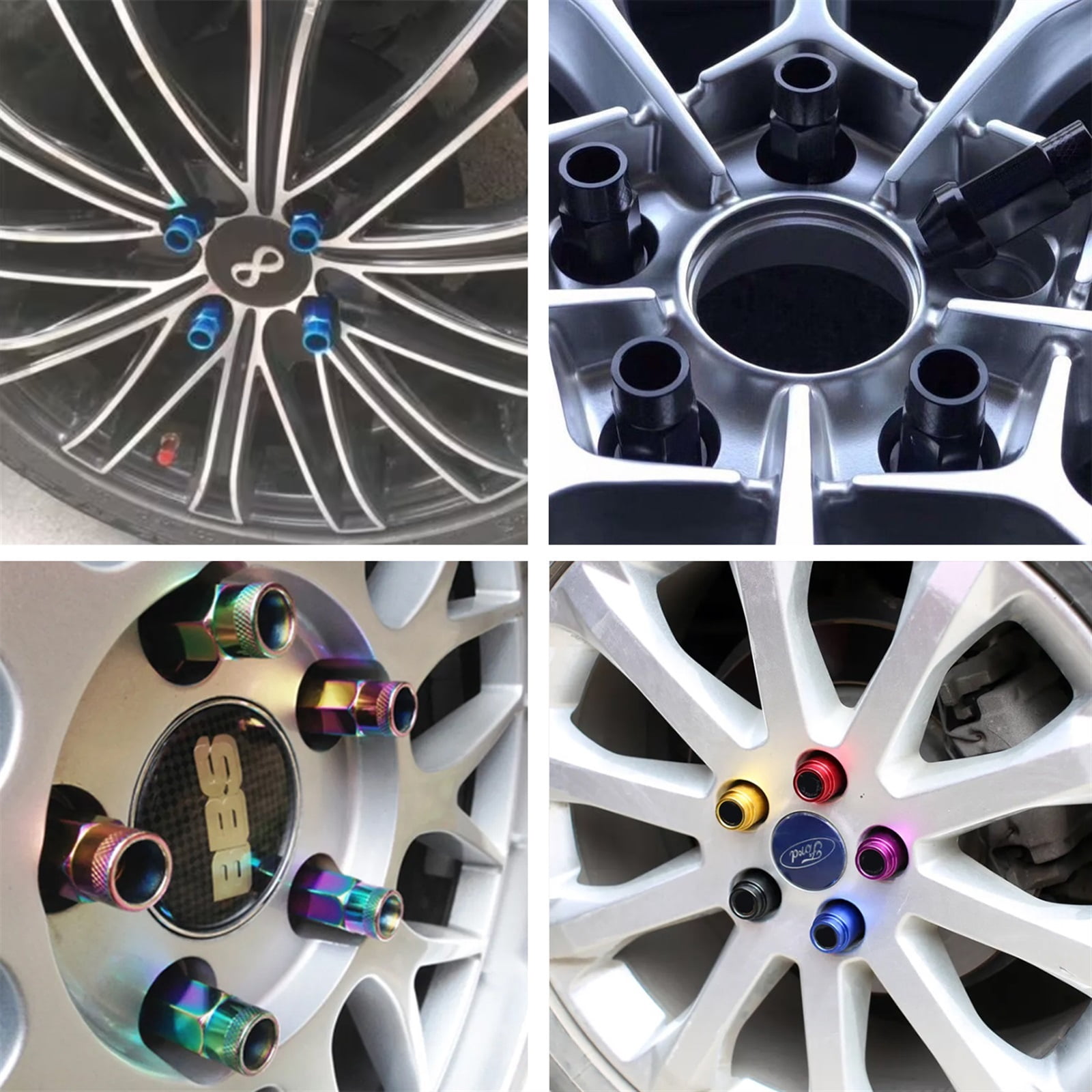 20PCS/Set, M12*1.25 or M12*1.5mm OEM Style Factory Lug Nuts, Fit For Toyota, Mitsubishi, Mazda, Buick, Hyundai