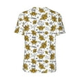 thumbnail image 2 of Daiia Hohey Bee Golden2 Mens Baseball Jersey Button Down Shirts Short Sleeve Sports Uniforms-4X-Large, 2 of 9