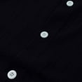 thumbnail image 6 of VBTAPA Mens Button Down Shirt Business Casual Dress Shirts Short Sleeve Textured Summer Tops Black M, 6 of 8