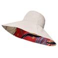 thumbnail image 4 of HNMKIU Women's Double Visor Sun Hat with Extra Wide Brim for and Stylish Outdoor Wear Beige,One Size, 4 of 4