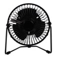 thumbnail image 2 of Yuangui Small Desk Fan with Clock, Mini USB LED Fan for Home and Office, 2 of 10