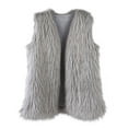 thumbnail image 2 of Wowcloth Women's Sleeveless Solid Cropped Faux Fur Coat - Thermal Warmth Winter Outerwear for Casual & Fashion Style, 2 of 3
