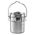 thumbnail image 3 of Portable Outdoor Stainless Steel Camping Mug Water Cup with Foldable Handle, 3 of 7
