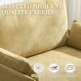 thumbnail image 6 of Leumius Foldable Sofa Bed,3-in-1 Convertible Sleeper Chair,Modern Foldable Sofa Chair With 3 Pillows for Small Spaces,Yellow, 6 of 8