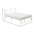 thumbnail image 3 of Solace White Metal Frame Full Platform Bed, 3 of 4