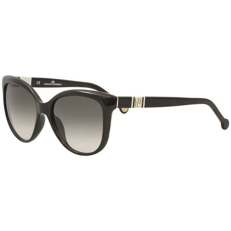 CH Carolina Herrera SHE697 SHE/697 06XK Shiny Brown Cat Eye Sunglasses 53mm