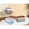 thumbnail image 6 of Unique Bargains Storage Cube Fabric Storage Bin with Handles Blue 15*10.2*9.8in, 6 of 6