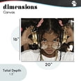 thumbnail image 4 of Stupell Industries Contemporary Trendy Girl with Gold Headphones Canvas Art, 20 x 16, by Franklyn Gregory, 4 of 8