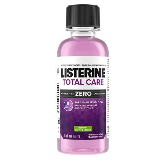 Listerine Total Care Zero Mild Mint Antiseptic Mouthwash, Alcohol Free
