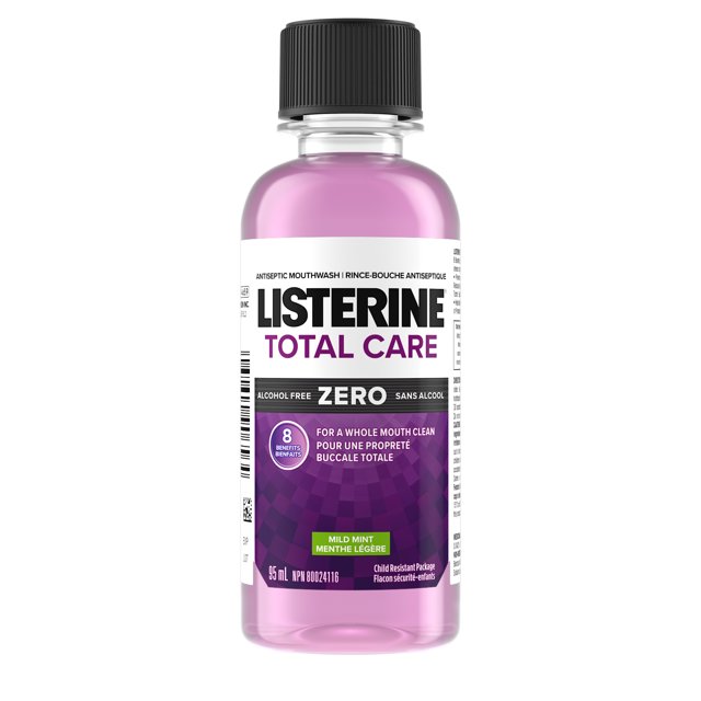 Listerine Total Care Zero Menthe Légère Rince-Bouche Antiseptique, Sans Alcool