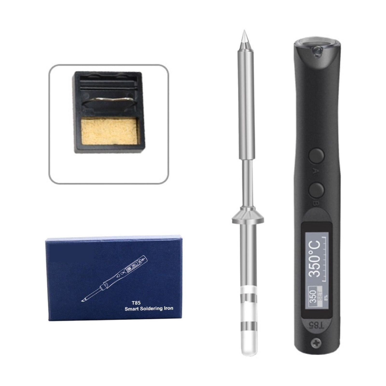 Smart Electric Soldering Iron , Adjustable Constant Temperature Fast Heat Portable Soldering Station Kit,Electric Soldering Iron Kit Set
