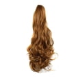 thumbnail image 1 of Peluca de coleta con clip, pelo largo y rizado, ondas grandes, coleta alta para mujer, 1 of 4